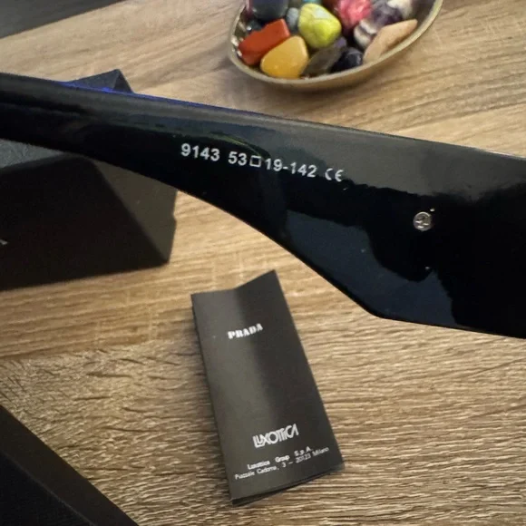 Prada Black Oversized Rectangular Sunglasses - Picture 15 of 16